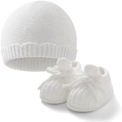 Baby Booties with Hat Set by DovFanny