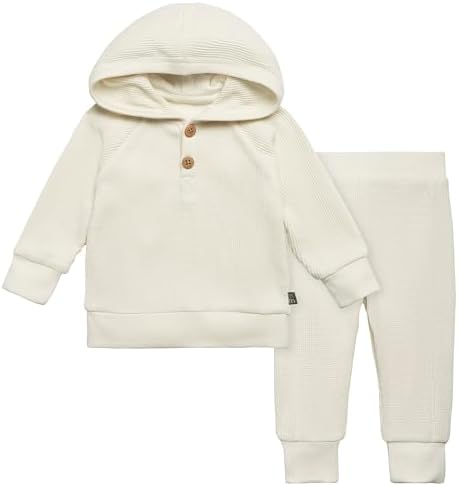 Modern Moments by Gerber Baby Girls Mini-Waffle 2 Piece Hoodie and Pant Set by ModernMomentsbyGerber