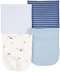 Carter's Baby Girls’ 4 Pack Cotton Burp Cloths, Soft Absorbent Burp Cloth Set by Carters
