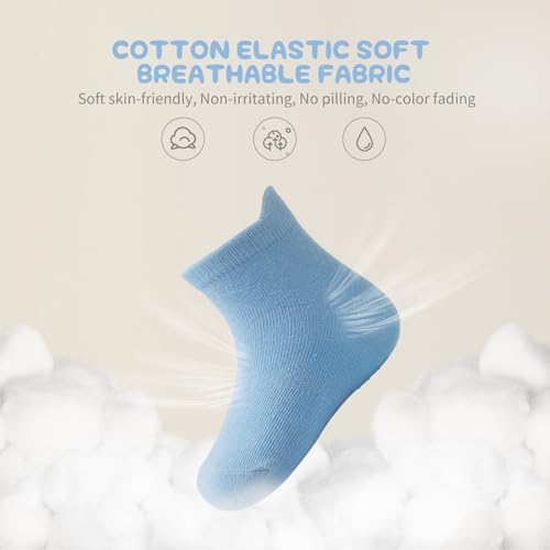 Aroveea Toddler Socks Non Slip Grip Ankle Baby 12 Pack - Image 3