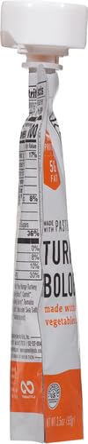 Serenity Kids Bone Broth Puree Made With Organic Veggies | Clean Label Project Purity Award Certified | 3.5 Ounce BPA-Free Pouch | Free Range Turkey Bolognese | 1 Count (Pack of 3)