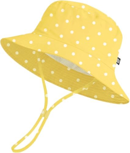 Toddler Bucket Hats UPF 50+ Baby Sun Hat Adjustable Kids Sun Protection Summer by MACOWCF