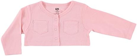 Hudson Baby Infant and Toddler Girls Cotton Dress and Cardigan Set - Image 3