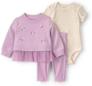 Carter's Baby Girls' 3-piece Bodysuit Pant Sets by Carters