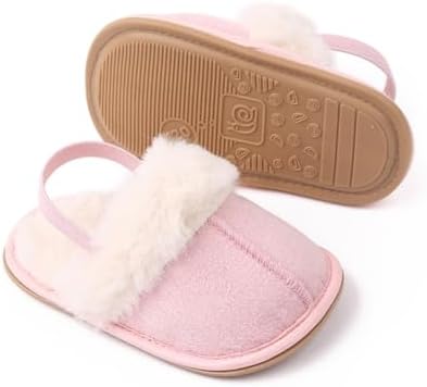 Baby Shoes Pink Leopard Baby Girl Slippers Non-Slip Soft Sole Toddler First - Image 6