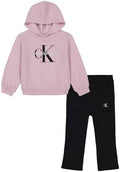 Calvin Klein Girls' 2-piece Fleece Pant Set, Hoodie by CalvinKlein
