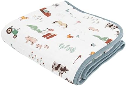Little Unicorn Muslin Quilt Blanket | 100% Cotton Soft Multi-Layered Muslin by LittleUnicorn