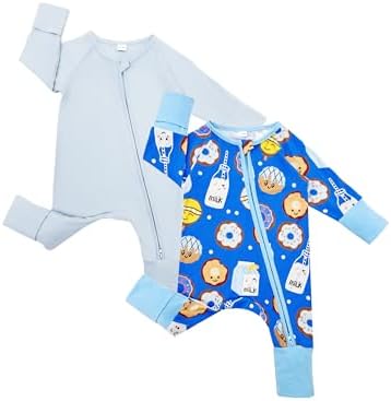 Bow Dream Bamboo Pajamas for Baby, Rayon Sleeper Romper Jumpsuit Outfit | 93% by BowDream