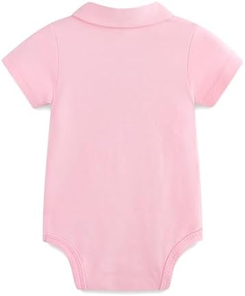Baby Girl Collared Onsie Polo Bodysuit Boy Cotton Romper Short Sleeve 0~24M - Image 2
