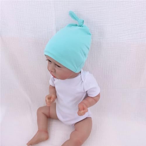 Silky Satin Lined Newborn Hat Hair Care Knot Beanie Hats - Image 4