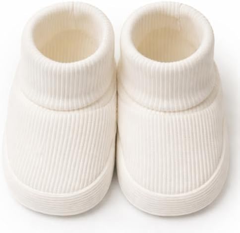 CEOBABY Baby Booties 0–3 Months, Newborn Shoes, Soft Cotton Infant Bootie Socks - Image 3