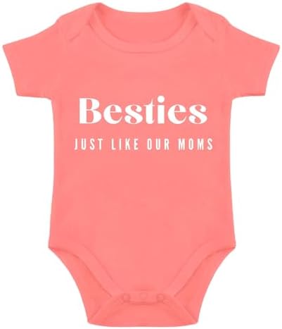 Besties Just Like Our Moms Baby Bodysuit Best Friend Baby Bodysuit Mom Besties by Unknown