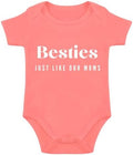 Besties Just Like Our Moms Baby Bodysuit Best Friend Baby Bodysuit Mom Besties by Unknown