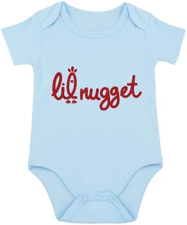 Little Nugget Bodysuit Baby Funny Lil Nugget Baby Bodysuit Chicken Bodysuits by Unknown