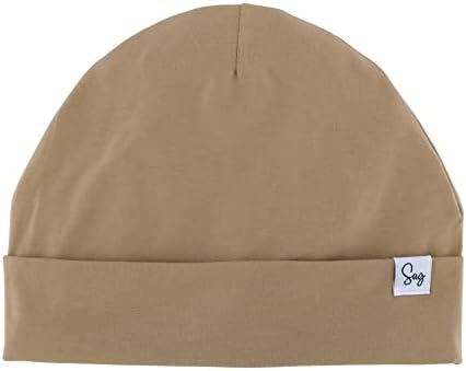 Jersey Beanie Hat for Newborn Baby Boys Girls Silky Satin Lined Hats Bonnet - Image 2