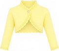 Lilax Little Girls' Knit Long Sleeve Button Closure Bolero Cardigan Shrug by Lilax