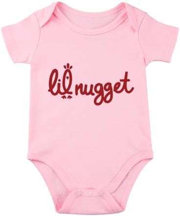Little Nugget Bodysuit Baby Funny Lil Nugget Baby Bodysuit Chicken Bodysuits by Unknown