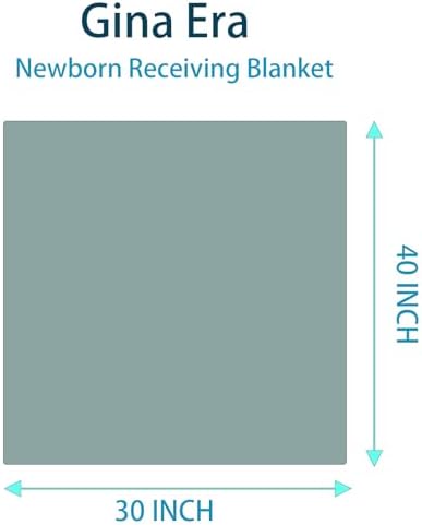 Gina Era Cotton Flannel Receiving Blankets Baby 4 Pcs, Baby Swaddle Blankets - Image 2