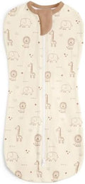 Baby Swaddle 0-2 Months, Cotton Arm-In Zipper Sleep Sack, Wearable Blankets Wrap by SANDJEST