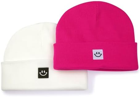 MaxNova 2 Pack Baby Beanie Fleece Lined Knit Toddler Hat - Image 2