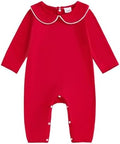 Baby Coming Home Outfit Boy Girl Plain Long Sleeve Romper Jumpsuit by Merqwadd