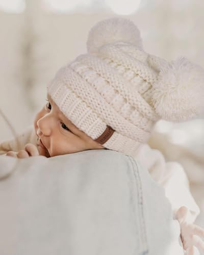 FURTALK Baby Winter Knitted Beanie Hat Soft Warm Pom Poms Toddler Skull Cap - Image 6