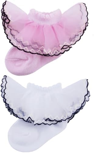 PrinceSasa Little Baby Girl Princess Lace Ruffles Socks Set - Image 2