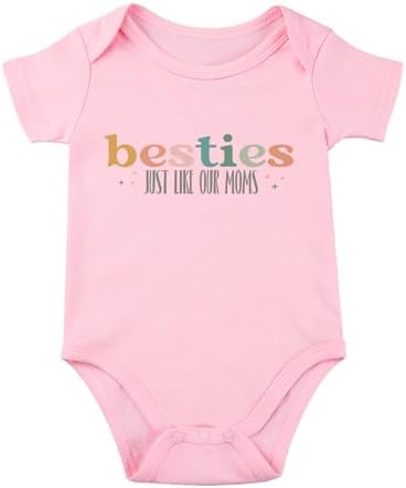 Besties Just Like Our Moms Baby Bodysuit Best Friend Baby Bodysuit Mom Besties by Unknown
