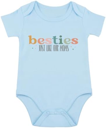 Besties Just Like Our Moms Baby Bodysuit Best Friend Baby Bodysuit Mom Besties by Unknown