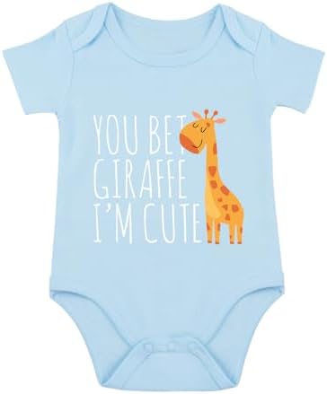 listery Funny Baby Clothes Boy Cute Giraffe Baby Funny Newborn by listery