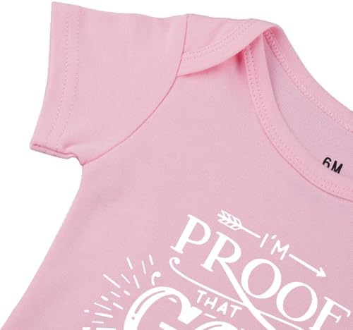 listery I'M Proof That God Answers Prayers Baby Bodysuit Baby Religious Infant - Image 5