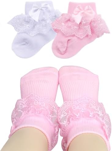 PrinceSasa Little Baby Girl Princess Lace Ruffles Socks Set by PrinceSasa