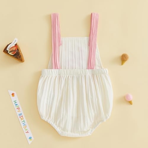 Honganda Baby Boy 1/2 Birthday Outfit Half Way to One Cake Smash Romper - Image 5