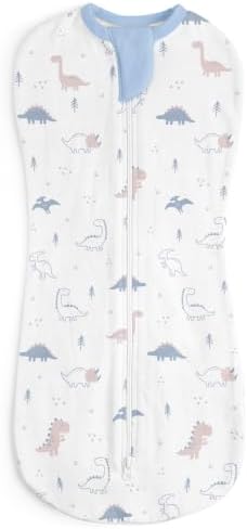 Baby Swaddle 0-2 Months, Cotton Arm-In Zipper Sleep Sack, Wearable Blankets Wrap by SANDJEST