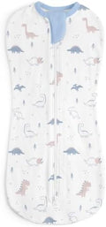 Baby Swaddle 0-2 Months, Cotton Arm-In Zipper Sleep Sack, Wearable Blankets Wrap by SANDJEST