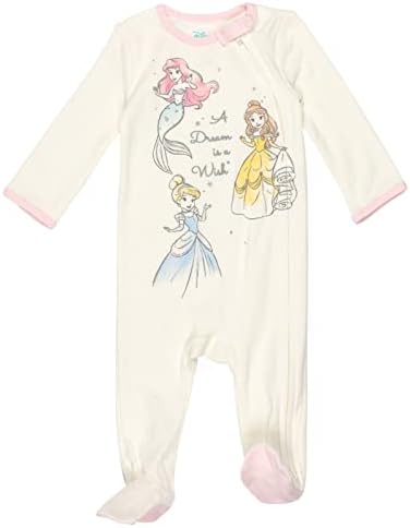 Disney Baby Girls' 2-Pack Footed Sleep N' Play Newborn to Infant - Image 3
