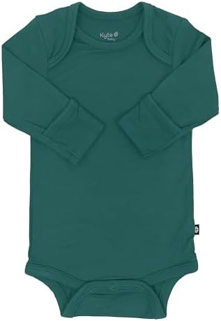 KYTE BABY Soft Bamboo from Rayon Long Sleeve Unisex Bodysuit, 0-24 Months - Image 4