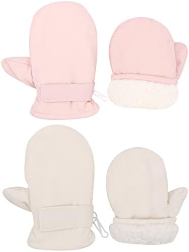 Toddler Gloves Kids Mittens Winter Warm Lined Fleece Gloves Waterproof Snow by Slivery+Color