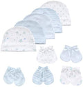 MAMIMAKA Baby Hat and Mittens Set Newborn Baby Hats Caps by MAMIMAKA