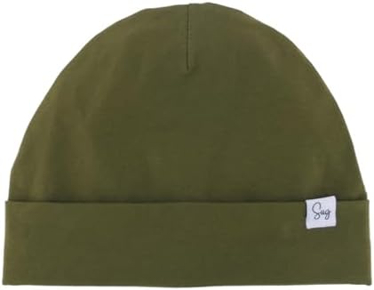 Jersey Beanie Hat for Newborn Baby Boys Girls Silky Satin Lined Hats Bonnet by Sugarmelon