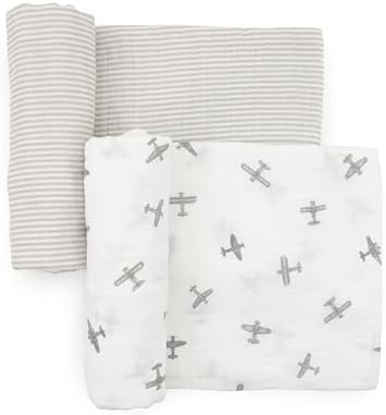 Little Unicorn 100% Certified Natural Organic Cotton Muslin Swaddle Blanket 2 by LittleUnicorn