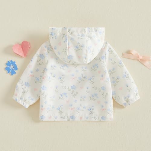 Toddler Baby Girl Windbreaker Jacket Zip Up Hoodie Long Sleeve Sweatshirt - Image 6