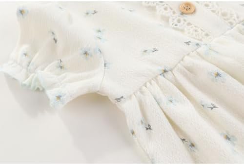 Ruliby Baby Girls Clothes Cotton Bubble Romper Summer Newborn Outfits | - Image 4