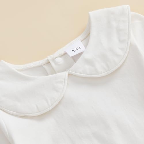 Baby Coming Home Outfit Boy Girl Plain Long Sleeve Romper Jumpsuit - Image 4