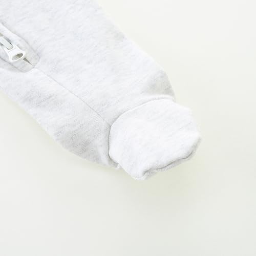 Hikido Baby Romper 100% Organic Cotton Pajamas One Piece Long Sleeve Zipper - Image 6