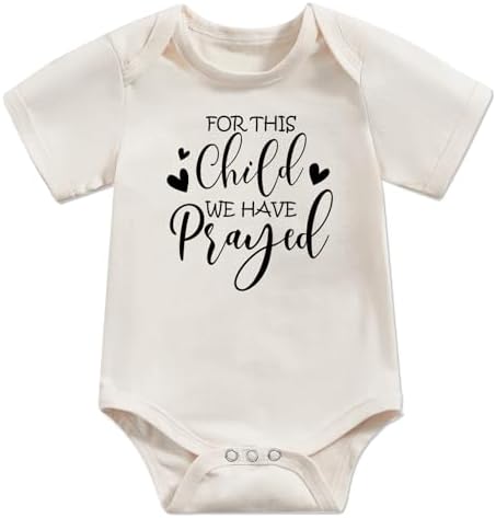 Newborn Infant Baby Bodysuit Funny Letters Print Clothes Short Sleeve Romper by Unknown