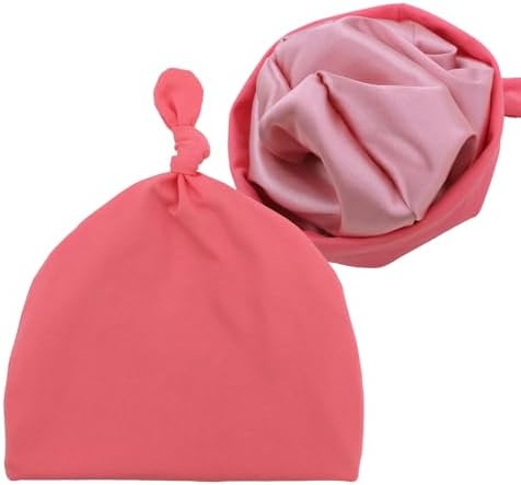 Silky Satin Lined Newborn Hat Hair Care Knot Beanie Hats by Sugarmelon