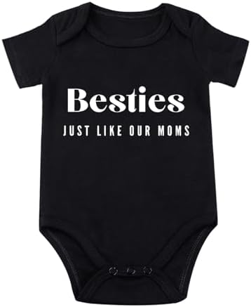 Besties Just Like Our Moms Baby Bodysuit Best Friend Baby Bodysuit Mom Besties by Unknown