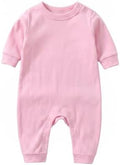Unisex Baby romper, Long Sleeve 100% Cotton Baby Clothes, Baby Footless Jumpsuit by Jomixa