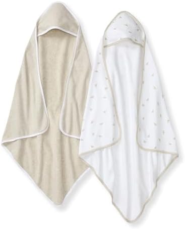 Burt's Bees Baby Infant Hooded Towels, Unisex Bath Essentials, measures 29" x by BurtsBeesBaby